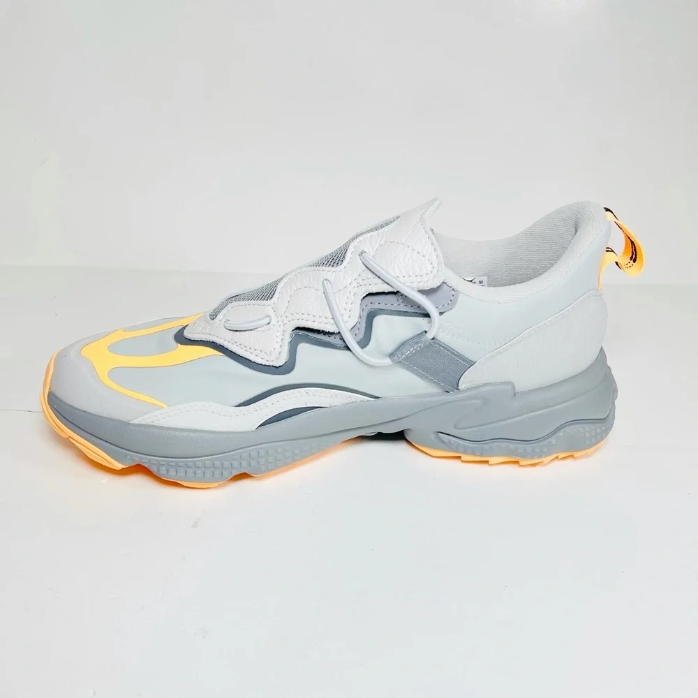 Adidas Ozweego Flipshield Men’s Sneakers Grey Acid Orange Shoes‎ FX6045 Size 8